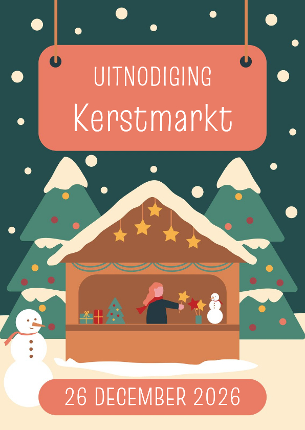 Uitnodiging kerstmarkt zakelijk - Zakelijke kerstkaarten Zakelijke kerstkaarten - Uitnodiging kerstmarkt zakelijk