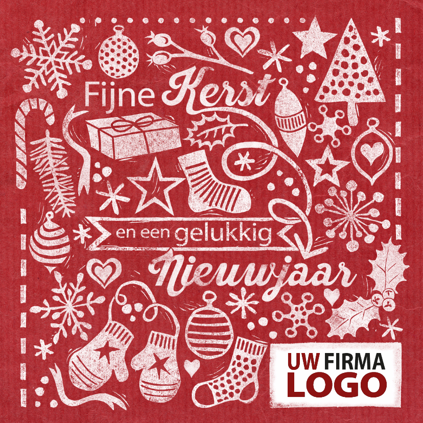 YVON stempels rood logo - Zakelijke kerstkaarten Zakelijke kerstkaarten - YVON stempels rood logo
