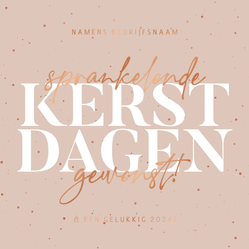 Zakelijk kerstkaartje sprankelende kerstdagen - Zakelijke kerstkaarten Zakelijke kerstkaarten - Zakelijk kerstkaartje sprankelende kerstdagen