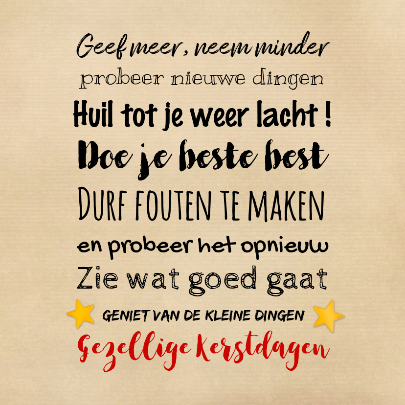 Kerstspreuken Voor Op Kaart Kaart