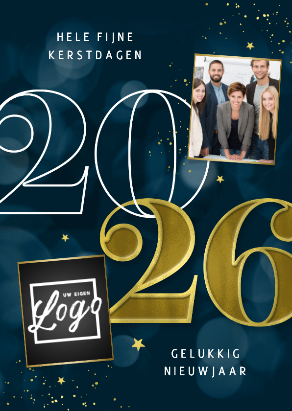 Zakelijke kerstkaart 2026 foto logo beste wensen - Zakelijke kerstkaarten Zakelijke kerstkaarten - Zakelijke kerstkaart 2026 foto logo beste wensen