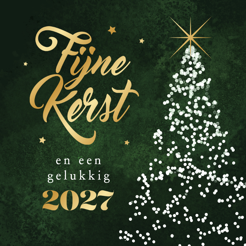 Zakelijke kerstkaart fijne kerst 2027 kerstboom bedankt - Zakelijke kerstkaarten Zakelijke kerstkaarten - Zakelijke kerstkaart fijne kerst 2027 kerstboom bedankt