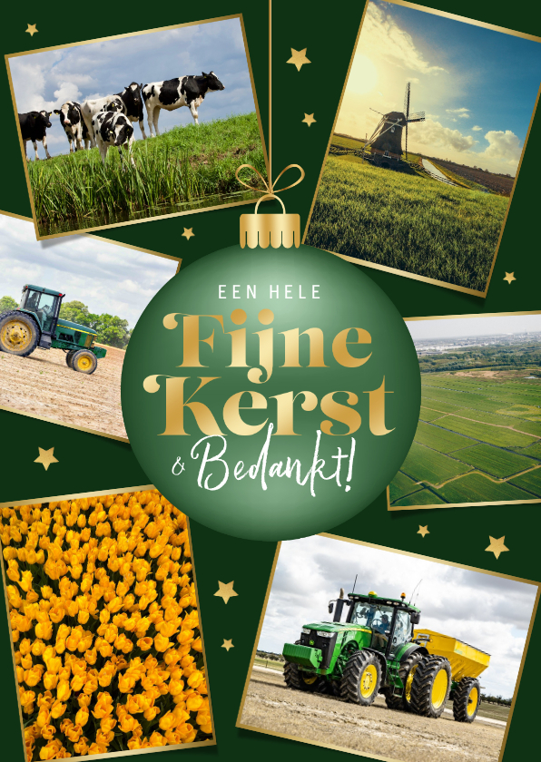 Zakelijke kerstkaart fijne kerst kerstbal fotos sterren - Zakelijke kerstkaarten Zakelijke kerstkaarten - Zakelijke kerstkaart fijne kerst kerstbal fotos sterren