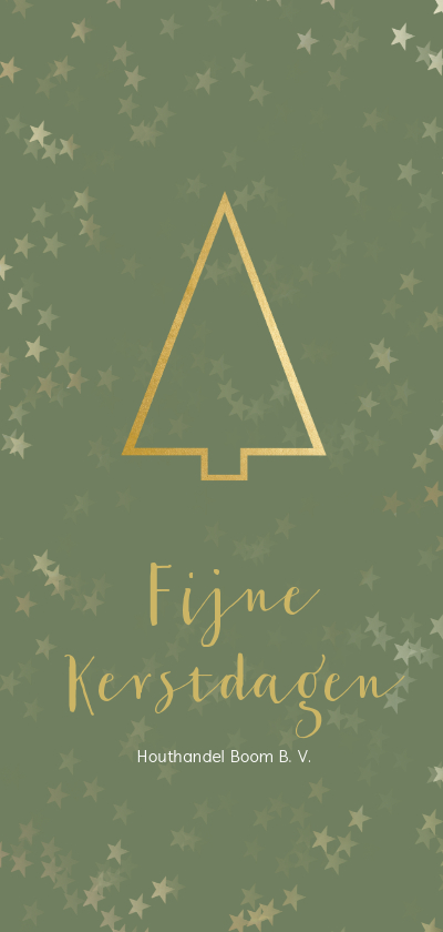 Zakelijke kerstkaart gouden kerstboom - Een gouden kerst - Zakelijke kerstkaarten Zakelijke kerstkaarten - Zakelijke kerstkaart gouden kerstboom - Een gouden kerst