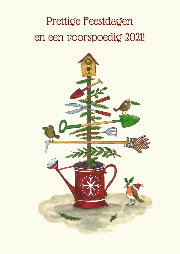 Zakelijke kerstkaart hoveniers - Zakelijke kerstkaarten Zakelijke kerstkaarten - Zakelijke kerstkaart hoveniers