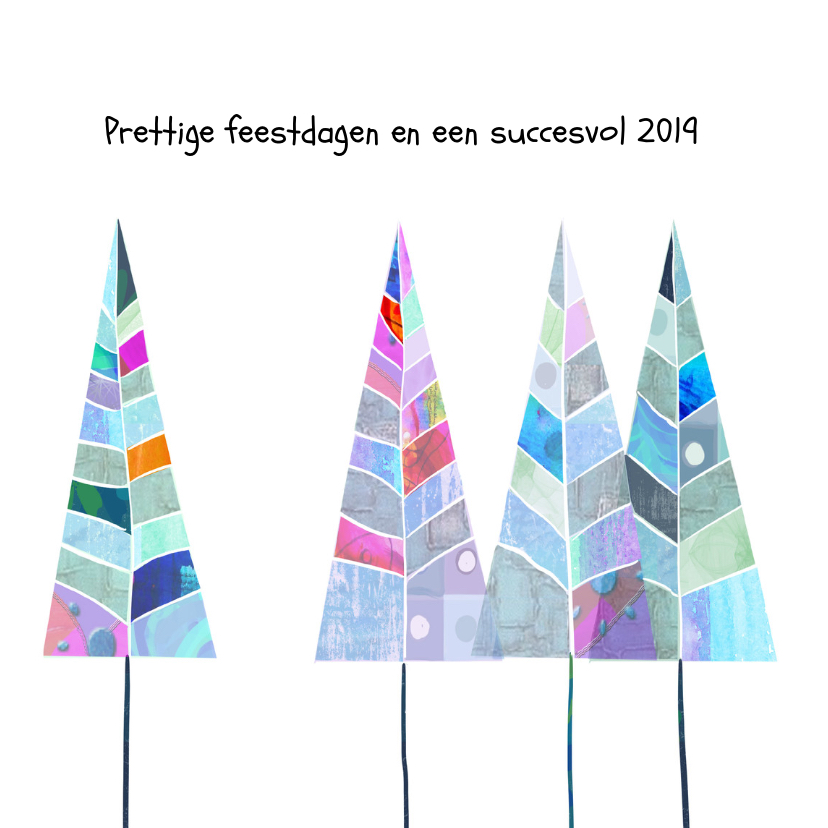 Zakelijke kerstkaart kerstbomen-IP - Zakelijke kerstkaarten Zakelijke kerstkaarten - Zakelijke kerstkaart kerstbomen-IP