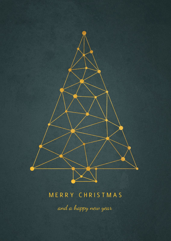 Zakelijke kerstkaart kerstboom connectie verbinding - Zakelijke kerstkaarten Zakelijke kerstkaarten - Zakelijke kerstkaart kerstboom connectie verbinding