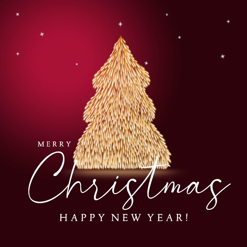 Zakelijke kerstkaart kerstboom vuurvonken - Zakelijke kerstkaarten Zakelijke kerstkaarten - Zakelijke kerstkaart kerstboom vuurvonken