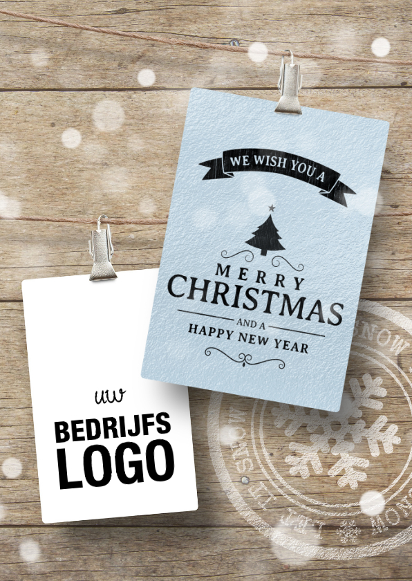 Zakelijke kerstkaart logo - Zakelijke kerstkaarten Zakelijke kerstkaarten - Zakelijke kerstkaart logo