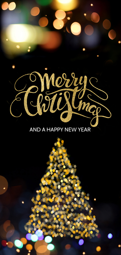 Zakelijke kerstkaart met lichtjes - Zakelijke kerstkaarten Zakelijke kerstkaarten - Zakelijke kerstkaart met lichtjes