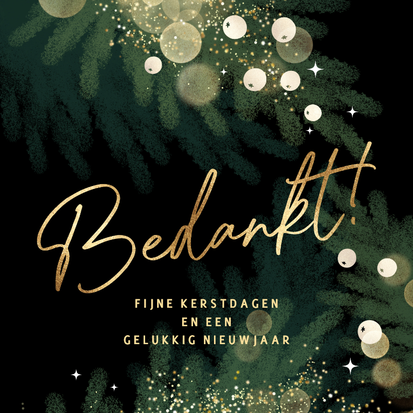 Zakelijke kerstkaart met logo en bedankt - Zakelijke kerstkaarten Zakelijke kerstkaarten - Zakelijke kerstkaart met logo en bedankt