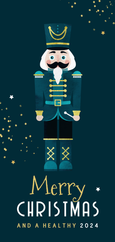 Zakelijke kerstkaart notenkraker nutcracker merry christmas - Zakelijke kerstkaarten Zakelijke kerstkaarten - Zakelijke kerstkaart notenkraker nutcracker merry christmas