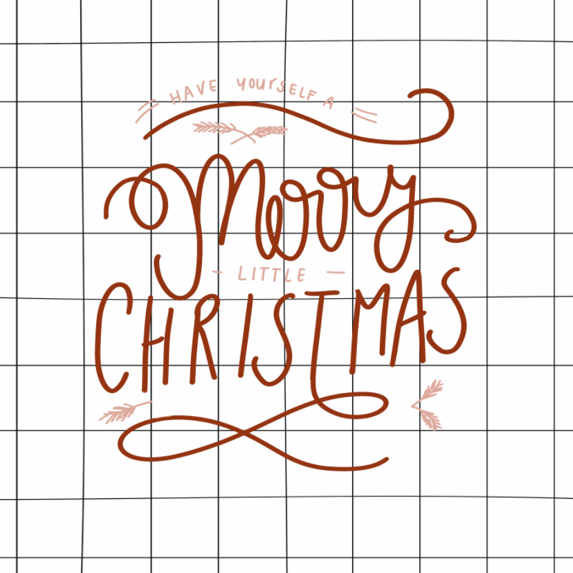 Zakelijke kerstkaart ruit -HM - Zakelijke kerstkaarten Zakelijke kerstkaarten - Zakelijke kerstkaart ruit -HM