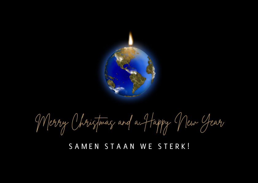 Zakelijke kerstkaart Samen sterk - Zakelijke kerstkaarten Zakelijke kerstkaarten - Zakelijke kerstkaart Samen sterk