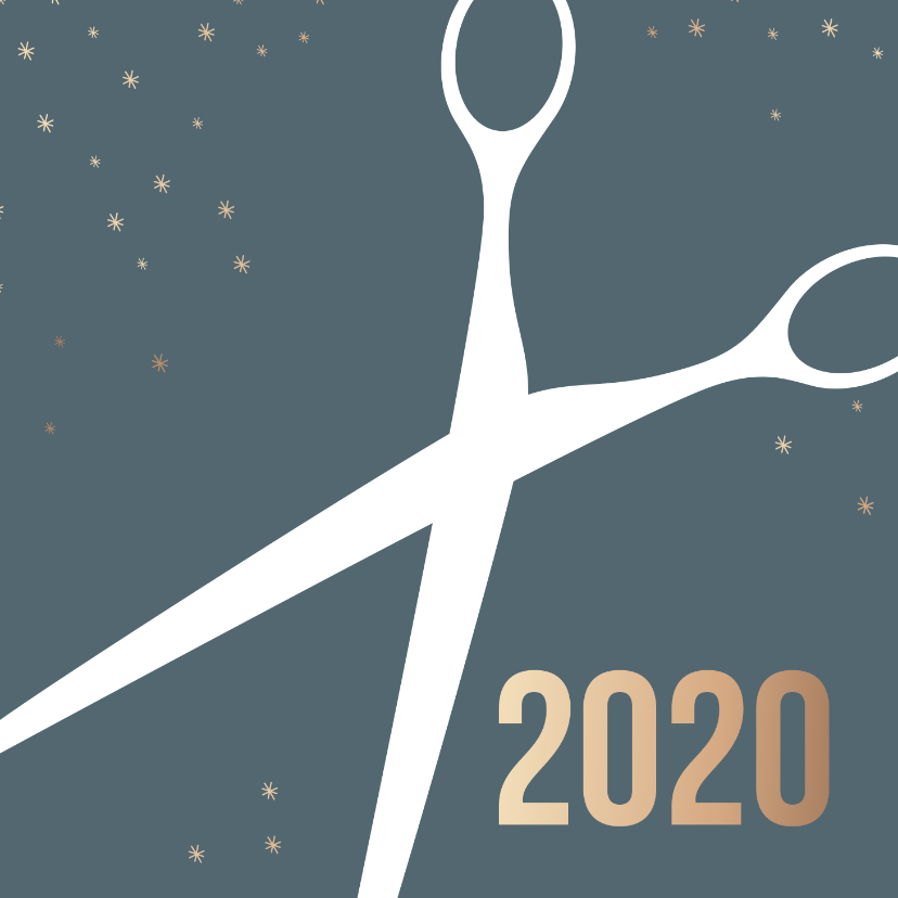 Zakelijke kerstkaart schaar 2020 - Zakelijke kerstkaarten Zakelijke kerstkaarten - Zakelijke kerstkaart schaar 2020