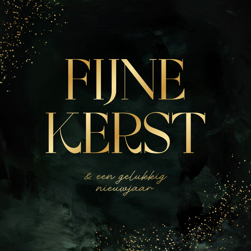 Zakelijke kerstkaart stijlvol goud fijne kerst spetters - Zakelijke kerstkaarten Zakelijke kerstkaarten - Zakelijke kerstkaart stijlvol goud fijne kerst spetters