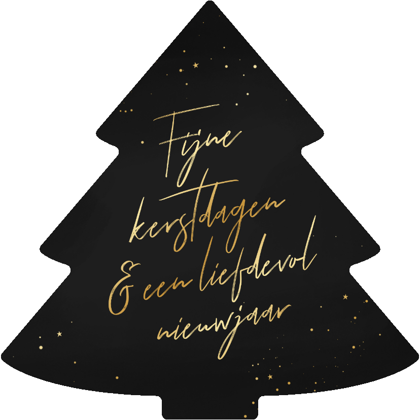 Zakelijke kerstkaart stijlvol kerstboomvorm fijne kerstdagen - Zakelijke kerstkaarten Zakelijke kerstkaarten - Zakelijke kerstkaart stijlvol kerstboomvorm fijne kerstdagen