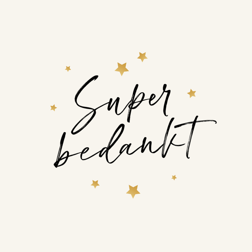Zakelijke kerstkaart super bedankt sterretjes feestdagen - Zakelijke kerstkaarten Zakelijke kerstkaarten - Zakelijke kerstkaart super bedankt sterretjes feestdagen