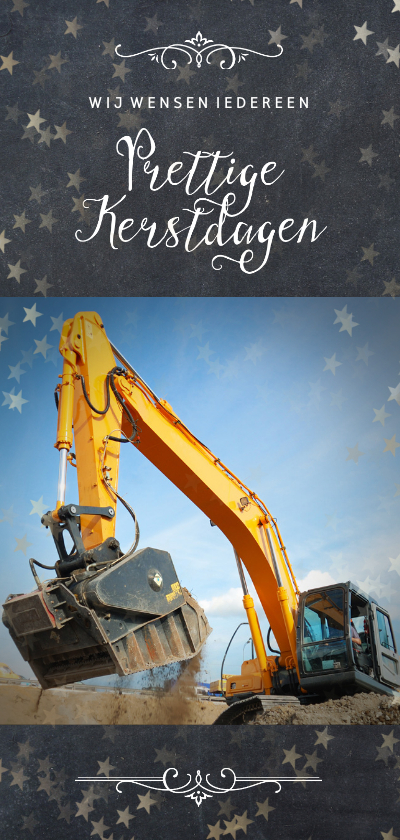 Zakelijke kerstkaart voor een bouw- of metaalbedrijf - Zakelijke kerstkaarten Zakelijke kerstkaarten - Zakelijke kerstkaart voor een bouw- of metaalbedrijf