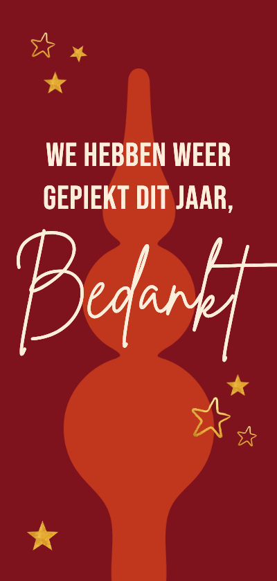 Zakelijke kerstkaart we hebben weer gepiekt dit jaar - Zakelijke kerstkaarten Zakelijke kerstkaarten - Zakelijke kerstkaart we hebben weer gepiekt dit jaar