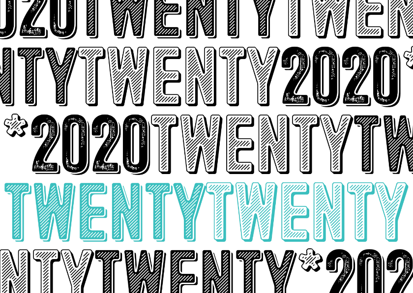 Zakelijke nieuwjaarskaart twentytwenty 2020 - Zakelijke kerstkaarten Zakelijke kerstkaarten - Zakelijke nieuwjaarskaart twentytwenty 2020