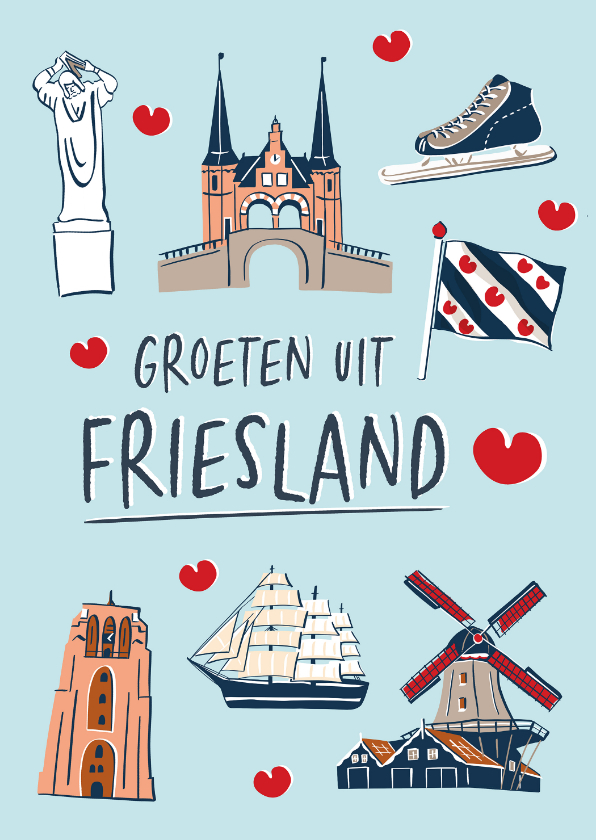 Groeten uit Friesland - Zomaar kaarten Zomaar kaarten - Groeten uit Friesland