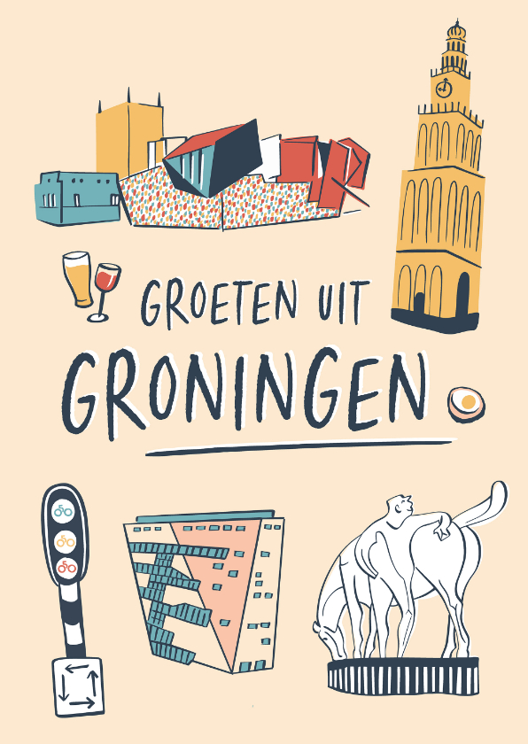 Groeten uit Groningen - Zomaar kaarten Zomaar kaarten - Groeten uit Groningen