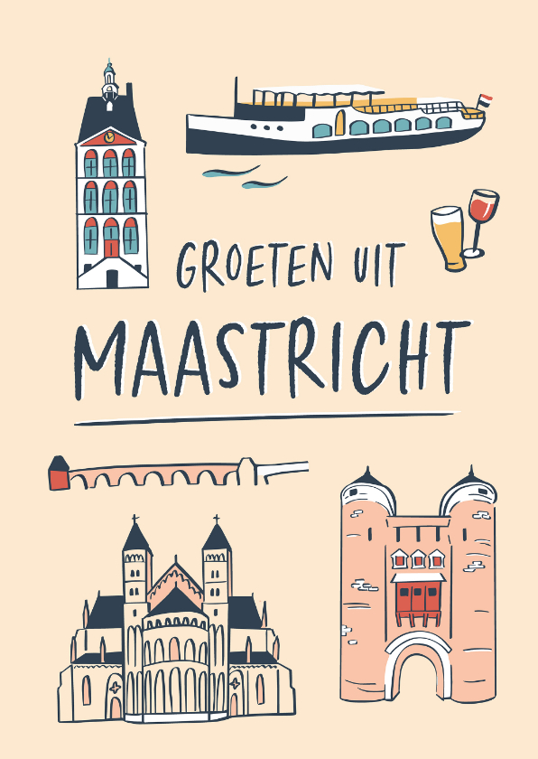Groeten uit Maastricht gebouwen - Zomaar kaarten Zomaar kaarten - Groeten uit Maastricht gebouwen