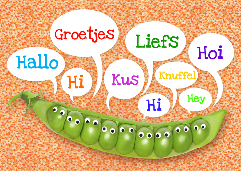groetjes erwtjes - Zomaar kaarten Zomaar kaarten - groetjes erwtjes