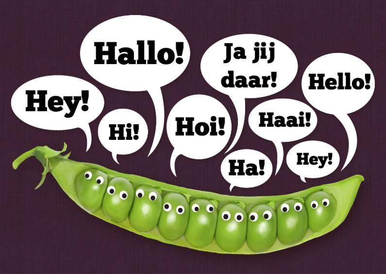 Hi erwtjes - Zomaar kaarten Zomaar kaarten - Hi erwtjes