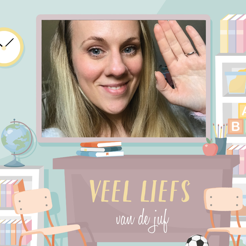 Kaartje van de juf of meester voor de kindjes in de klas - Zomaar kaarten Zomaar kaarten - Kaartje van de juf of meester voor de kindjes in de klas