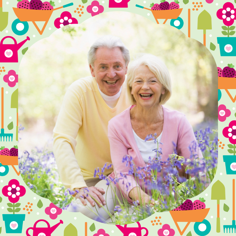 Lente Fotokaart Tuin Groen - Zomaar kaarten Zomaar kaarten - Lente Fotokaart Tuin Groen