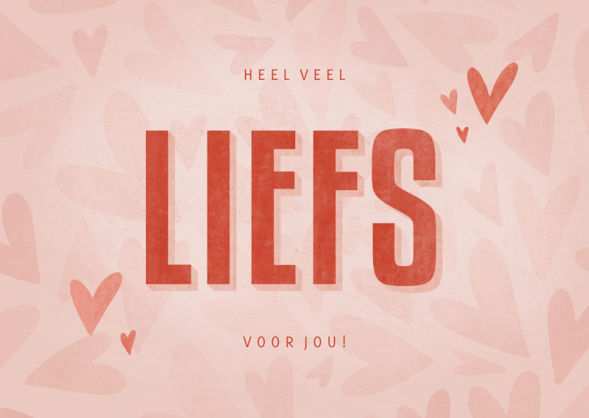 Make-A-Wish kaartje veel liefs voor jou met hartjes - Zomaar kaarten Zomaar kaarten - Make-A-Wish kaartje veel liefs voor jou met hartjes