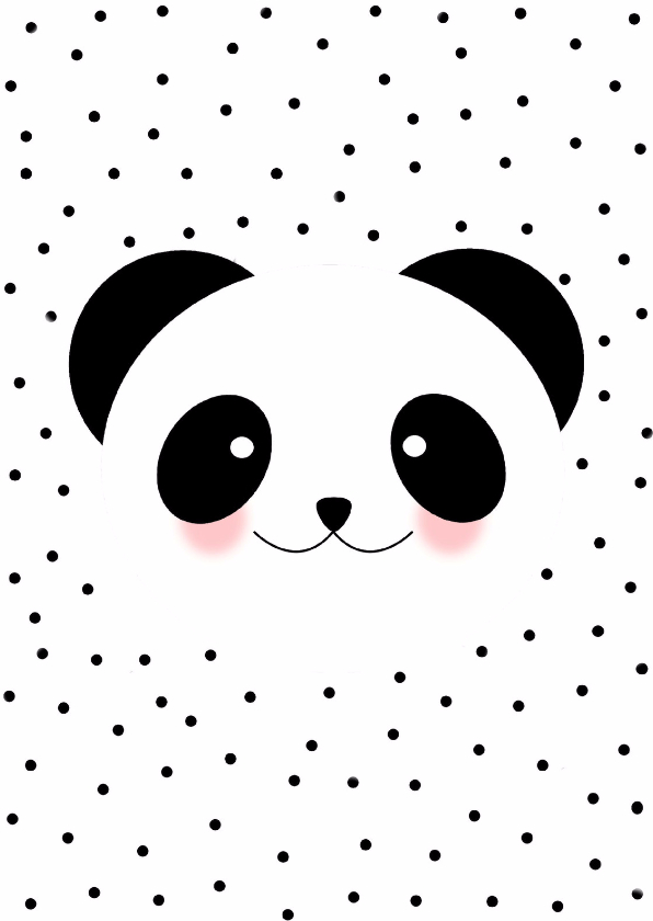 Panda kaartje - WW - Zomaar kaarten Zomaar kaarten - Panda kaartje - WW