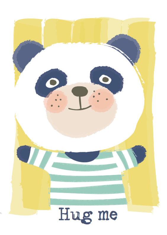 Panda knuffel - Zomaar kaarten Zomaar kaarten - Panda knuffel