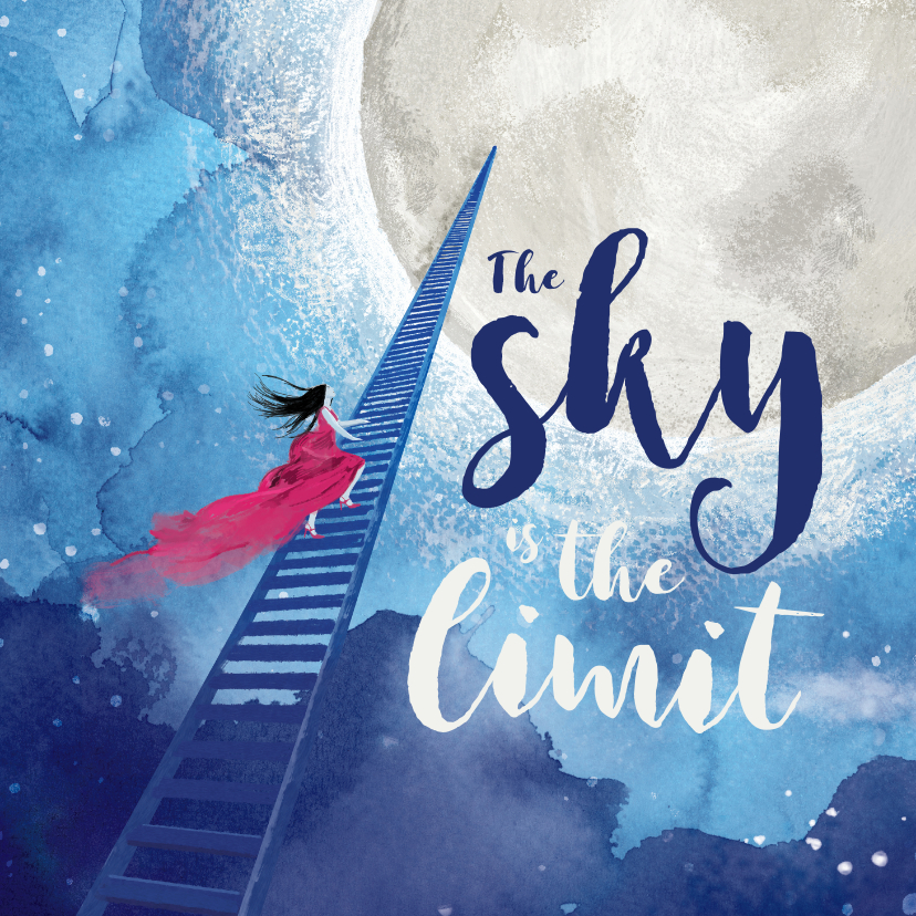 PhD succes kaart - the sky is the limit - Zomaar kaarten Zomaar kaarten - PhD succes kaart - the sky is the limit