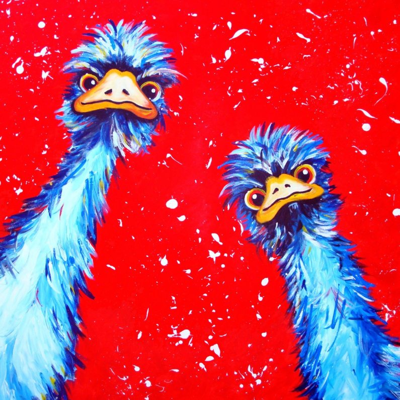 Struisvogels zomaarkaart - Zomaar kaarten Zomaar kaarten - Struisvogels zomaarkaart