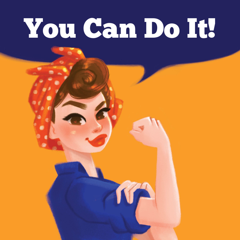 Succeskaart You Can Do It! - Zomaar kaarten Zomaar kaarten - Succeskaart You Can Do It!