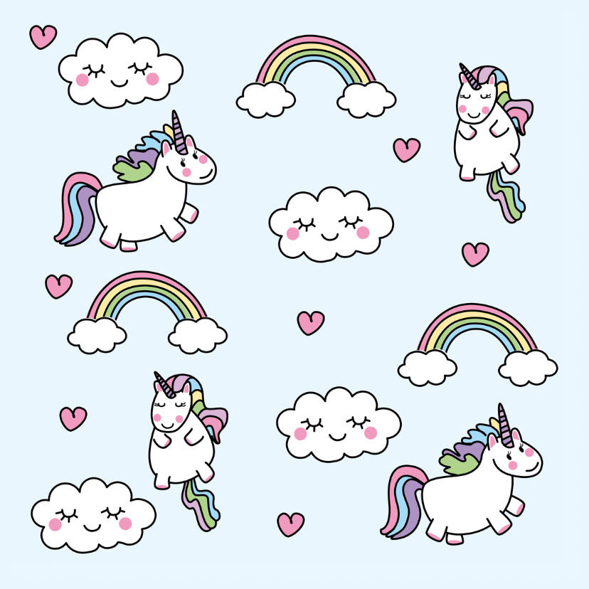 Unicorn kaart - Zomaar kaarten Zomaar kaarten - Unicorn kaart