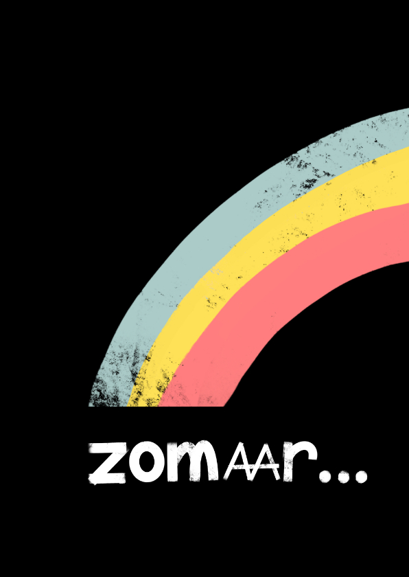 Zomaar abstracte regenboog - Zomaar kaarten Zomaar kaarten - Zomaar abstracte regenboog