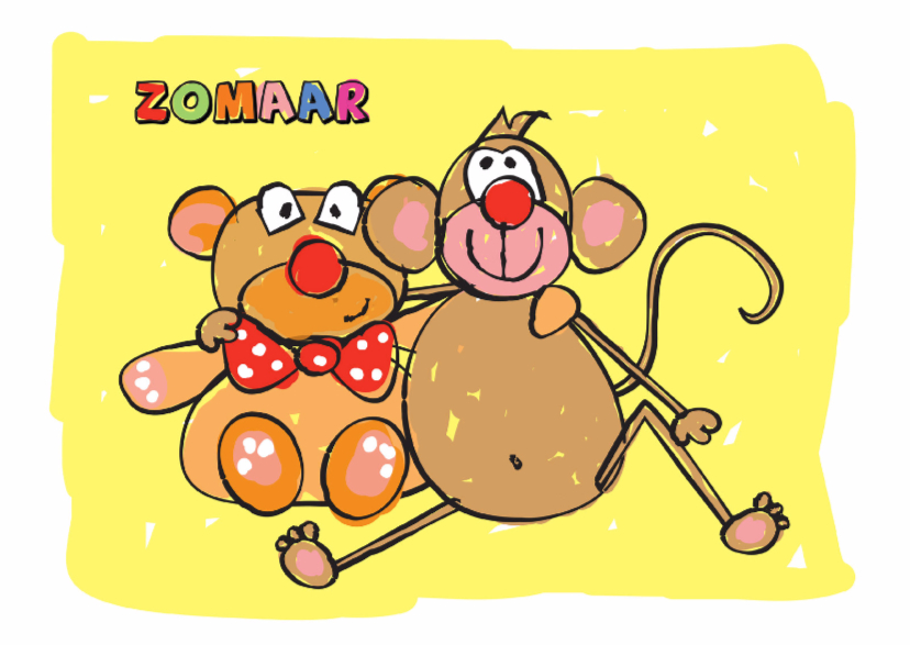 Zomaar beer en aap - Zomaar kaarten Zomaar kaarten - Zomaar beer en aap