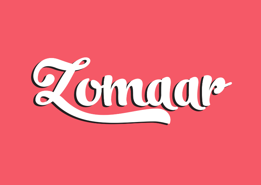 Zomaar groovy letters - Zomaar kaarten Zomaar kaarten - Zomaar groovy letters