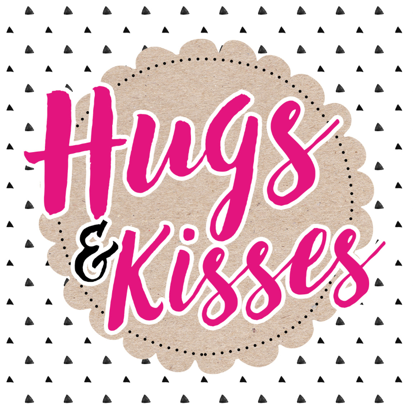Zomaar Hugs & Kisses - Zomaar kaarten Zomaar kaarten - Zomaar Hugs & Kisses