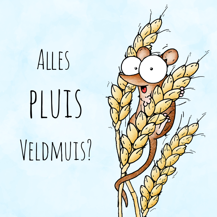 Zomaar kaart - Alles pluis veldmuis? - Zomaar kaarten Zomaar kaarten - Zomaar kaart - Alles pluis veldmuis?