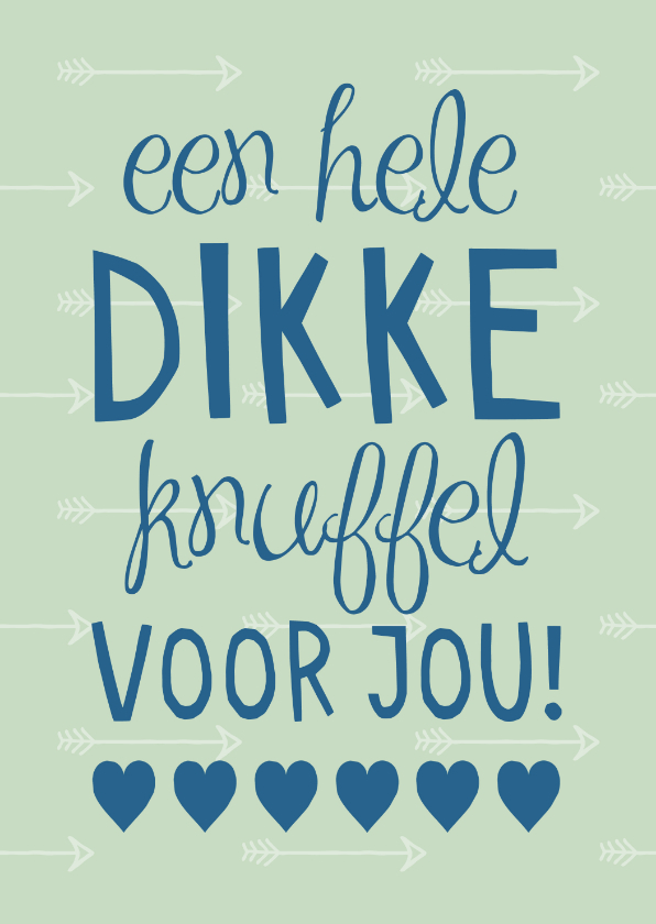 Zomaar kaart een hele dikke knuffel voor jou - Zomaar kaarten Zomaar kaarten - Zomaar kaart een hele dikke knuffel voor jou