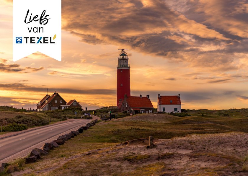 Zomaar kaart vuurtoren van Texel met groetjes - Zomaar kaarten Zomaar kaarten - Zomaar kaart vuurtoren van Texel met groetjes