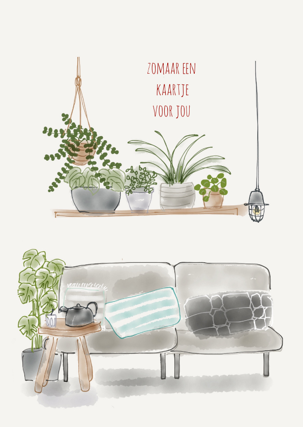 Zomaar kaartje Planten - Zomaar kaarten Zomaar kaarten - Zomaar kaartje Planten
