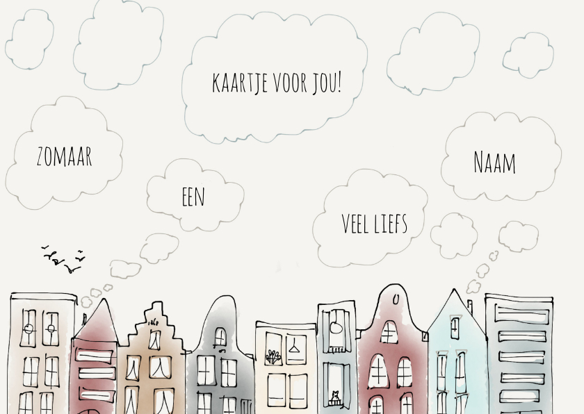 Zomaar kaartje Wolken - Zomaar kaarten Zomaar kaarten - Zomaar kaartje Wolken
