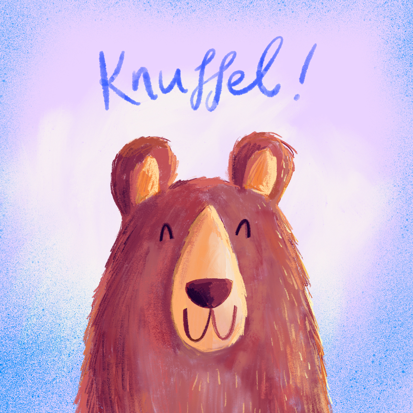 Zomaar knuffelbeer - Zomaar kaarten Zomaar kaarten - Zomaar knuffelbeer